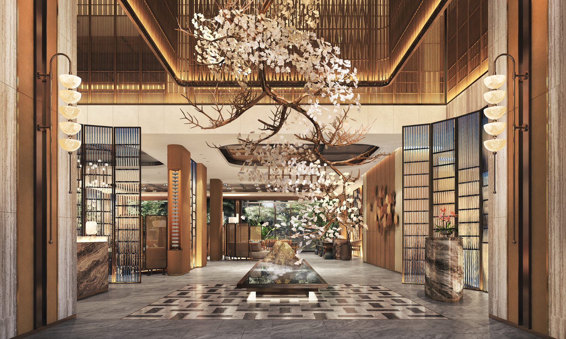 Ascott ABOV Patong lobby interior perspective